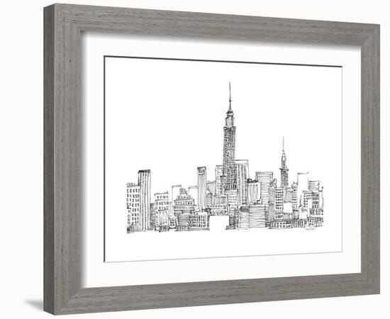 New York Skyline Crop-Avery Tillmon-Framed Art Print