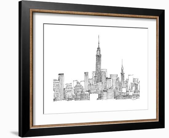 New York Skyline Crop-Avery Tillmon-Framed Art Print