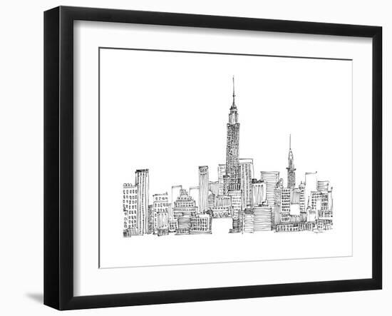 New York Skyline Crop-Avery Tillmon-Framed Art Print