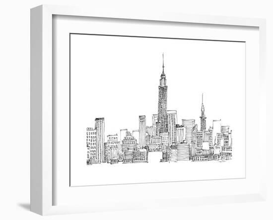 New York Skyline Crop-Avery Tillmon-Framed Art Print