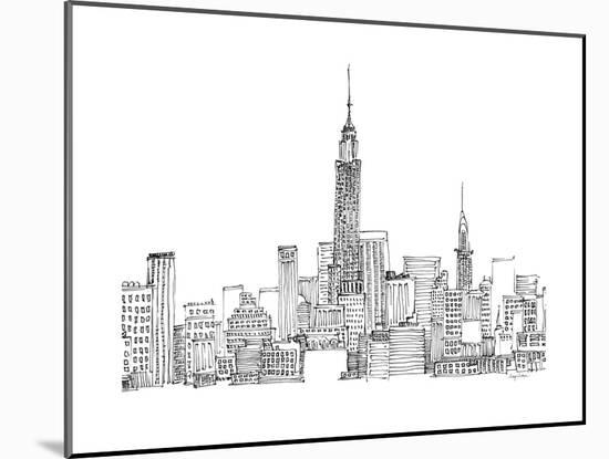 New York Skyline Crop-Avery Tillmon-Mounted Art Print