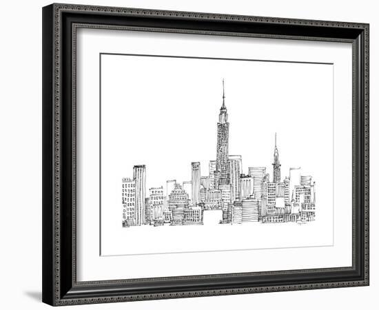 New York Skyline Crop-Avery Tillmon-Framed Art Print