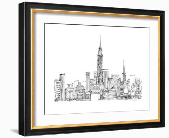 New York Skyline Crop-Avery Tillmon-Framed Art Print