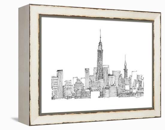 New York Skyline Crop-Avery Tillmon-Framed Stretched Canvas