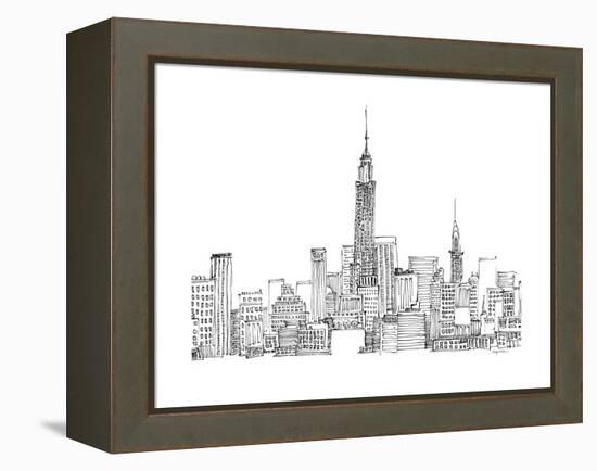 New York Skyline Crop-Avery Tillmon-Framed Stretched Canvas