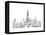 New York Skyline Crop-Avery Tillmon-Framed Stretched Canvas