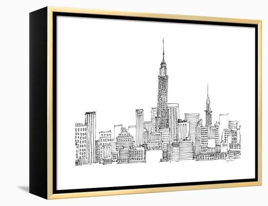 New York Skyline Crop-Avery Tillmon-Framed Stretched Canvas