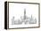 New York Skyline Crop-Avery Tillmon-Framed Stretched Canvas