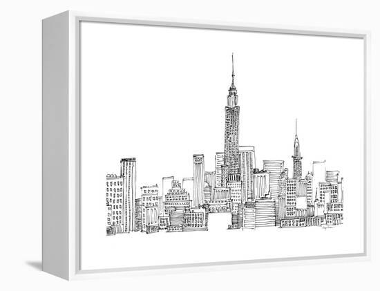 New York Skyline Crop-Avery Tillmon-Framed Stretched Canvas