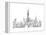 New York Skyline Crop-Avery Tillmon-Framed Stretched Canvas