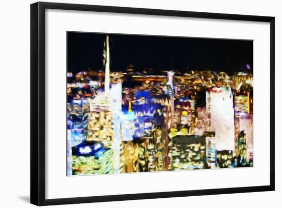 New York Skyline III - In the Style of Oil Painting-Philippe Hugonnard-Framed Giclee Print