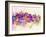 New York Skyline in Watercolor Background-paulrommer-Framed Art Print