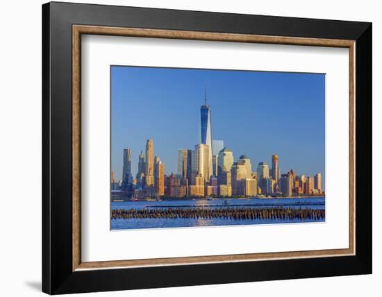 New York Skyline, Manhattan, Lower Manhattan and World Trade Center-Alan Copson-Framed Photographic Print