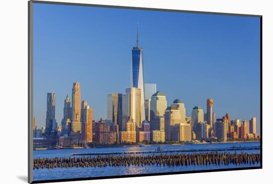 New York Skyline, Manhattan, Lower Manhattan and World Trade Center-Alan Copson-Mounted Photographic Print