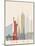 New York Skyline Poster-paulrommer-Mounted Art Print