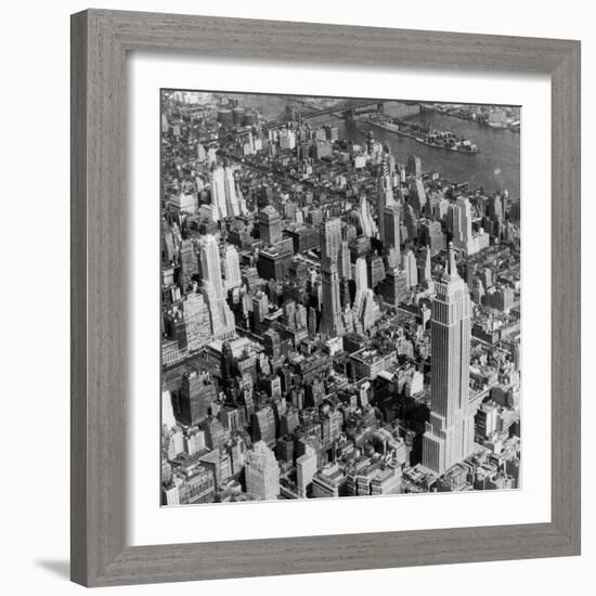 New York Skyline, Summer-The Chelsea Collection-Framed Giclee Print