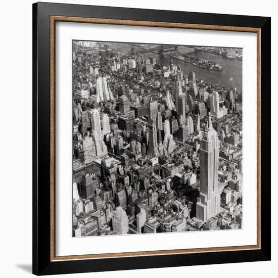 New York Skyline, Summer-The Chelsea Collection-Framed Giclee Print