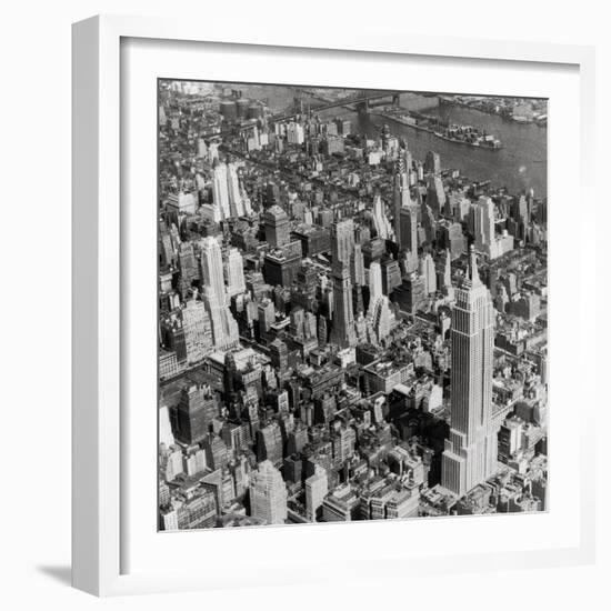 New York Skyline, Summer-The Chelsea Collection-Framed Giclee Print