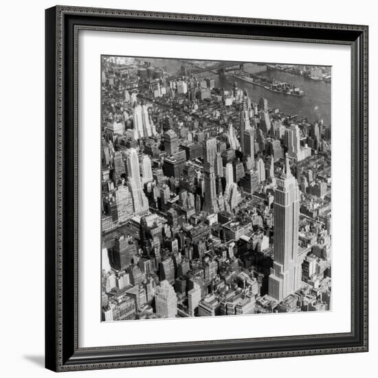 New York Skyline, Summer-The Chelsea Collection-Framed Giclee Print