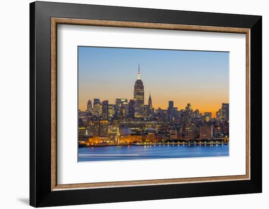 New York Skyline with Midtown, Manhattan and Empire State Building Viewed across Hudson River-Alan Copson-Framed Photographic Print