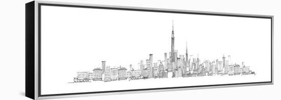 New York Skyline-Avery Tillmon-Framed Stretched Canvas