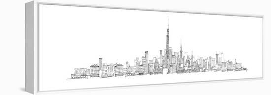 New York Skyline-Avery Tillmon-Framed Stretched Canvas