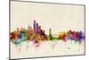 New York Skyline-Michael Tompsett-Mounted Art Print