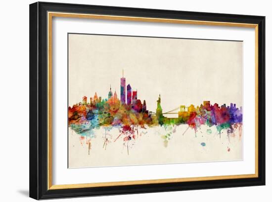 New York Skyline-Michael Tompsett-Framed Art Print