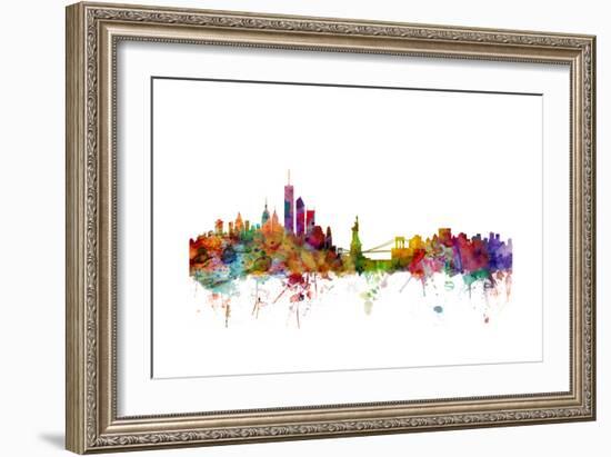 New York Skyline-Michael Tompsett-Framed Art Print