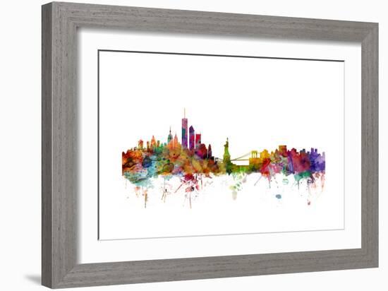 New York Skyline-Michael Tompsett-Framed Art Print