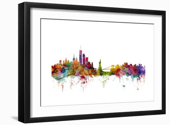 New York Skyline-Michael Tompsett-Framed Art Print