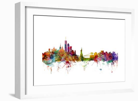 New York Skyline-Michael Tompsett-Framed Art Print