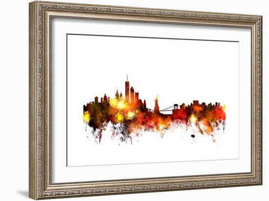 New York Skyline-Michael Tompsett-Framed Art Print