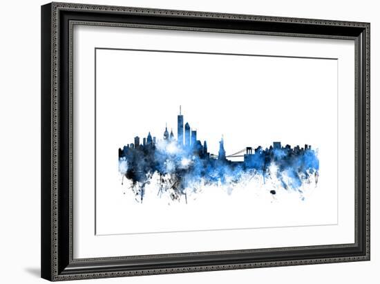 New York Skyline-Michael Tompsett-Framed Premium Giclee Print