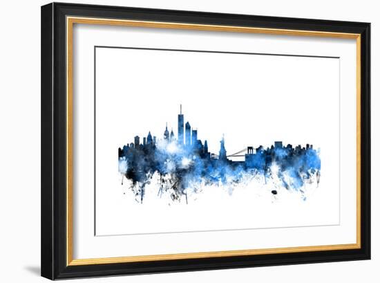 New York Skyline-Michael Tompsett-Framed Premium Giclee Print