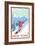 New York - Snowboarder Scene-Lantern Press-Framed Premium Giclee Print