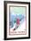 New York - Snowboarder Scene-Lantern Press-Framed Premium Giclee Print