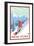 New York - Snowboarder Scene-Lantern Press-Framed Premium Giclee Print