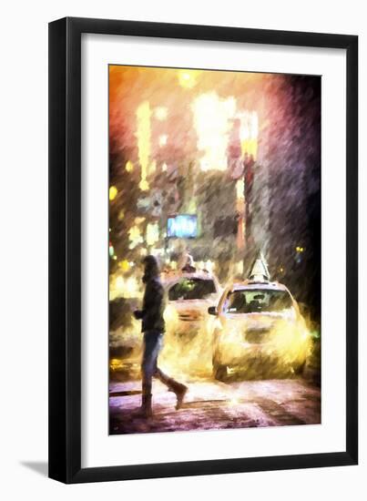 New York Snowstorm-Philippe Hugonnard-Framed Giclee Print