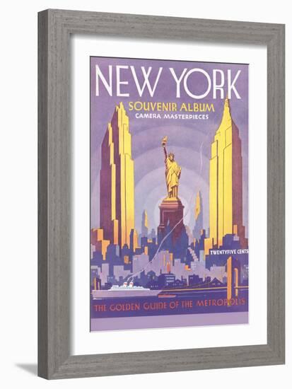 New York Souvenir Album-null-Framed Art Print