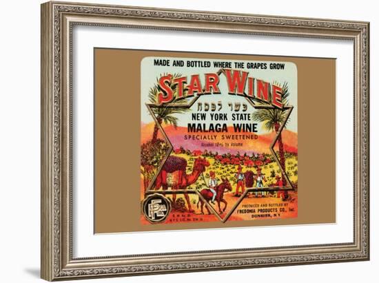 New York State Malaga Wine-null-Framed Art Print