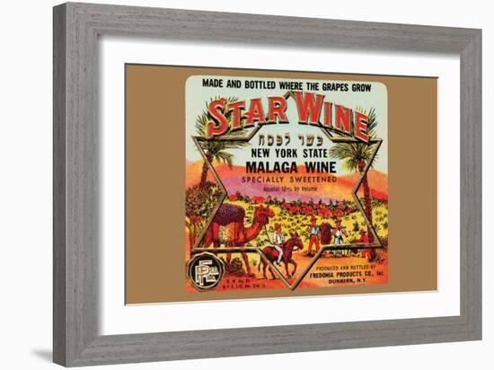 New York State Malaga Wine-null-Framed Art Print