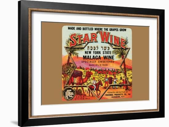 New York State Malaga Wine-null-Framed Art Print