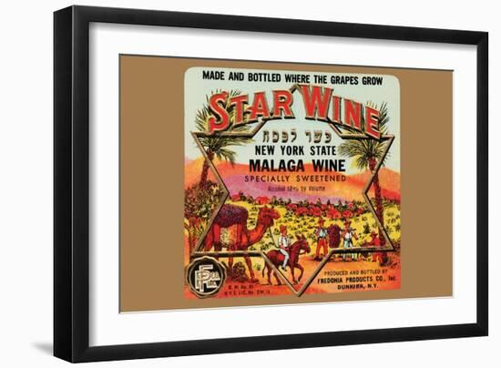 New York State Malaga Wine-null-Framed Art Print