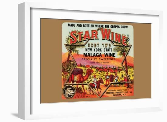 New York State Malaga Wine-null-Framed Art Print