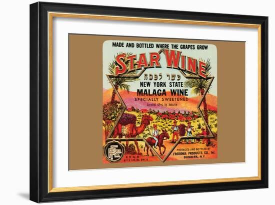 New York State Malaga Wine-null-Framed Art Print