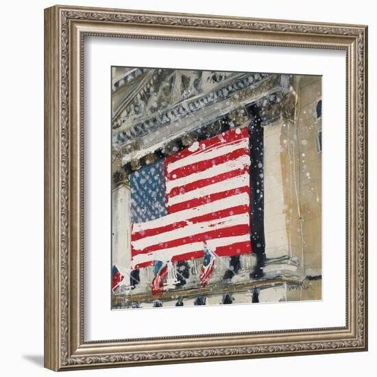 New York Stock Exchange - Detail-Susan Brown-Framed Giclee Print