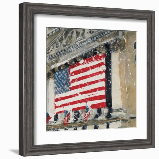 New York Stock Exchange - Detail-Susan Brown-Framed Giclee Print