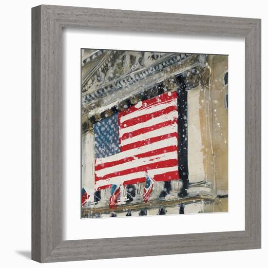 New York Stock Exchange - Detail-Susan Brown-Framed Giclee Print