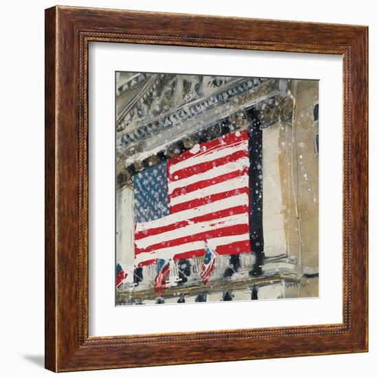 New York Stock Exchange - Detail-Susan Brown-Framed Giclee Print